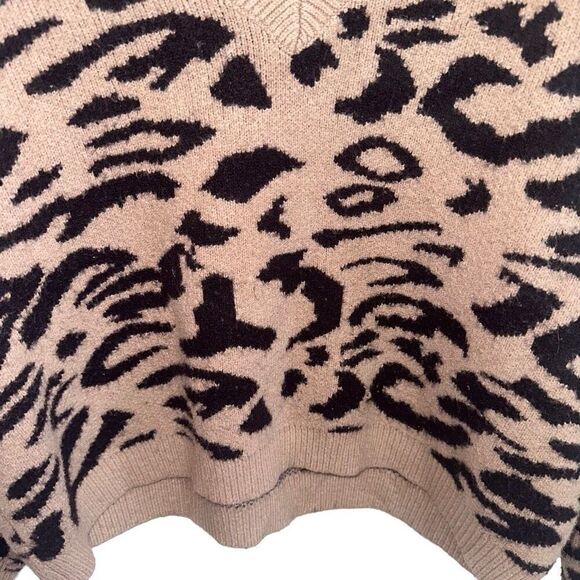 Lulus Good For You Taupe Leopard Print Sweater - Picture 4 of 8